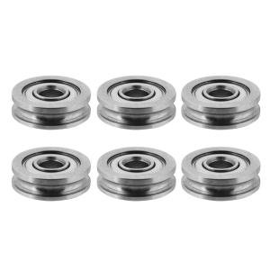 Metal U Groove Sealed Guide Wheel Pulley Rail Ball Bearing U604ZZ for 3D Printer
